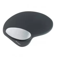 Memory Gel Tappetino per mouse e poggiapolsi integrato Nero-Kensington