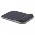 Tappetino per mouse in gel ad altezza regolabile- Nero-Kensington
