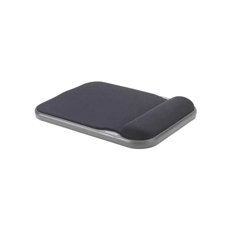 Tappetino per mouse in gel ad altezza regolabile- Nero-Kensington