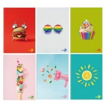 Maxiquaderno A4 40fg+2 80gr 5mm c/margine Vibes BM (Conf.10) FUORI CATALOGO