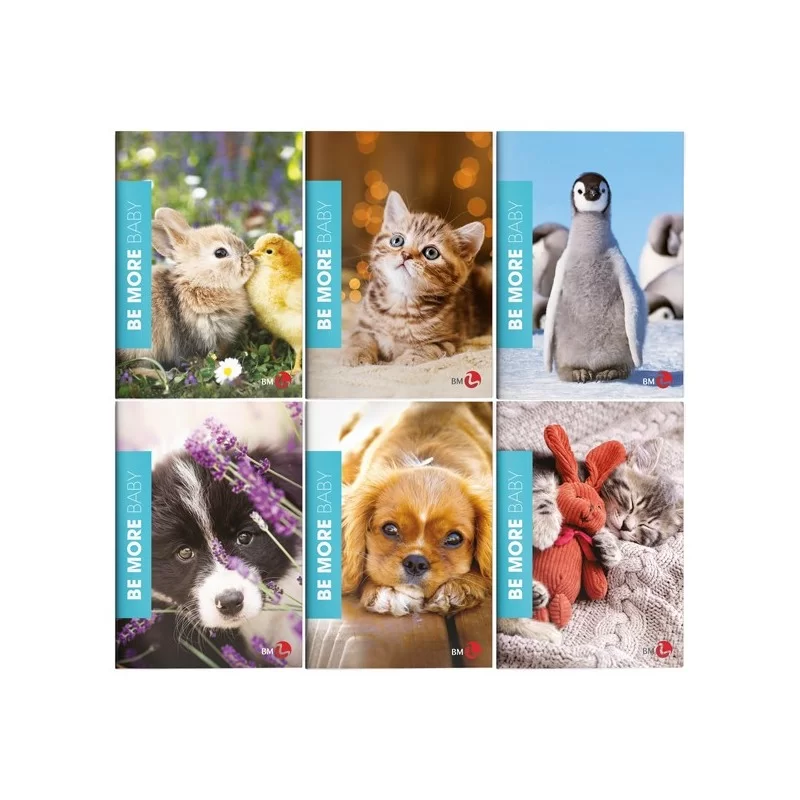 Maxiquaderno A4 36fg+2 100gr rigo di 3a BABY Be More 2024 BM (Conf.10)