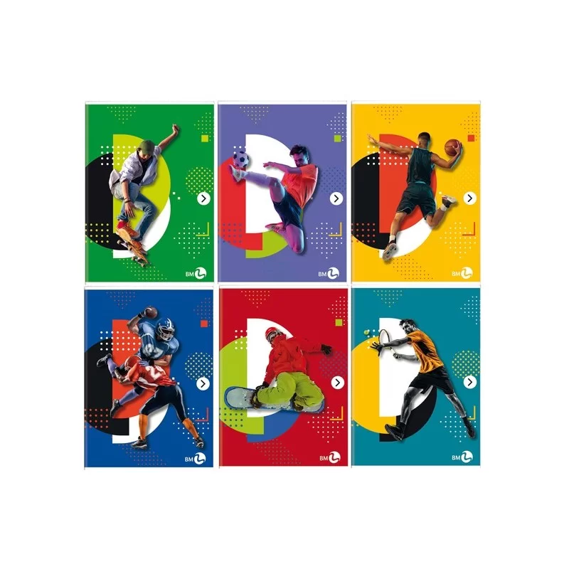 Maxiquaderno A4 40fg+2 80gr 5mm Sport BM (Conf.10) FUORI CATALOGO