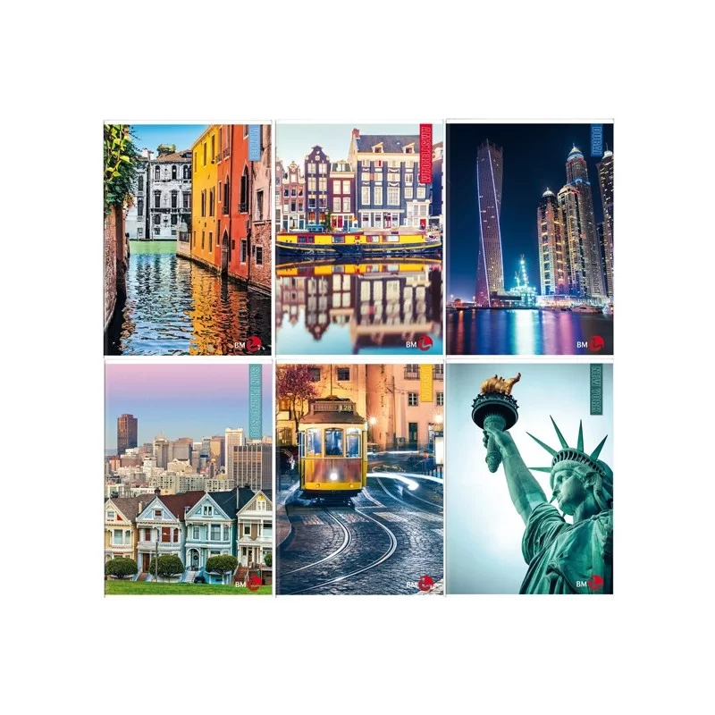 Maxiquaderno A4 40fg+2 80gr 5mm c/margine CittA' BM (Conf.10) FUORI CATALOGO