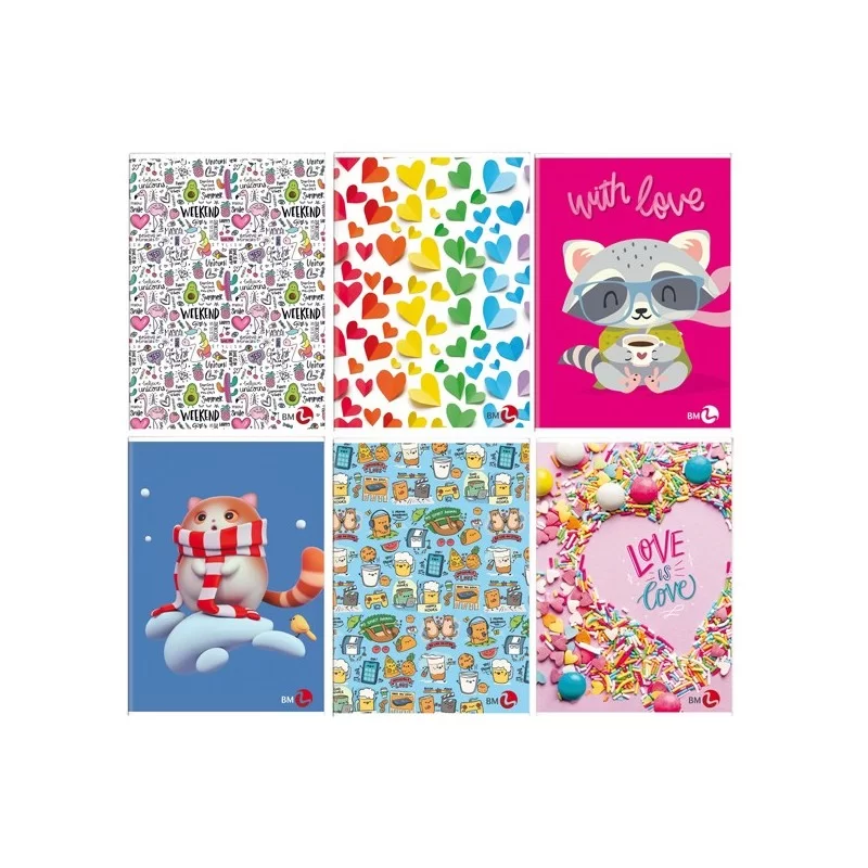 Maxiquaderno A4 40fg+2 80gr 1rigo c/margine Bambina BM (Conf.10) FUORI CATALOGO