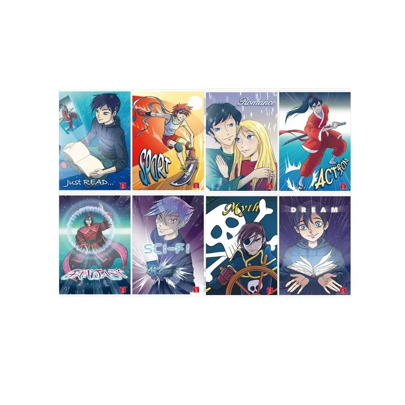 Maxiquaderno A4 80gr 40+2fg rigo di 1a Manga Pigna (Conf.10) FUORI CATALOGO