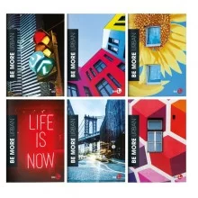Maxiquaderno A4 36fg+2 100gr 4mm Be More Urban 2024 BM (Conf.10)
