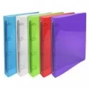Raccoglitore Pp rigato Crystal Colours 4anelli 30mm A4 maxi 5 col.assExacompta (Conf.20)