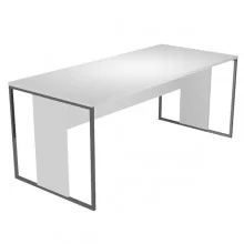 SCRIVANIA SINGOLA 180X80cm BIANCO - gamba BIANCO - ESSENCE