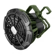 Ventilatore portatile con luce LED da campeggio Ø10 cm MF 0501VL