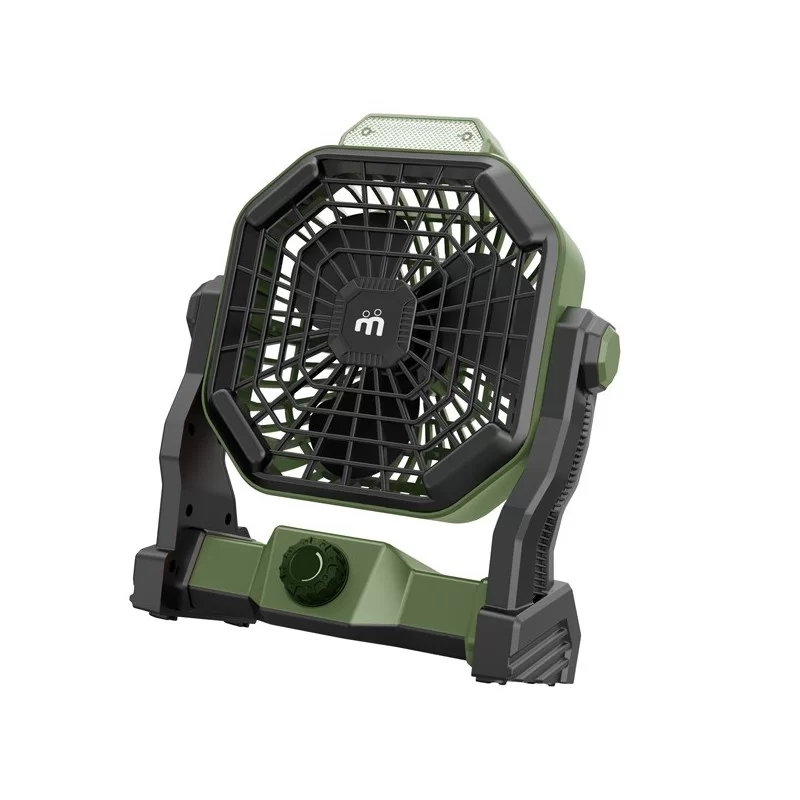 Ventilatore portatile con luce LED da campeggio Ø12 cm MF 0612VL