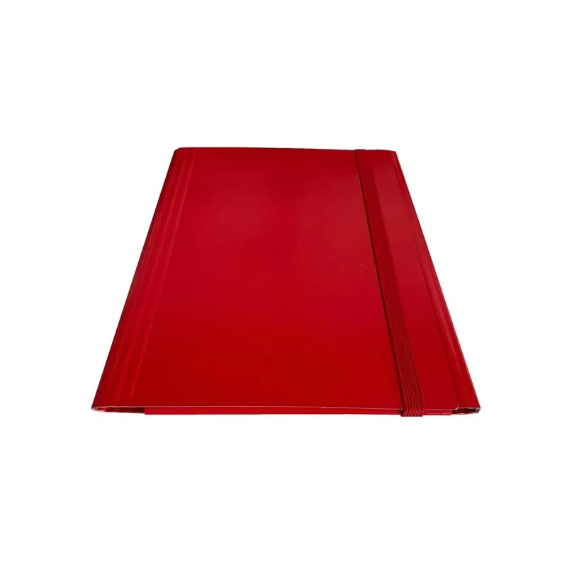 Cartella c/elastico piatto rosso dorso variabile Starline (Conf.5)