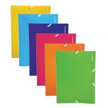 Cartella 3L con elastico Colorosa in PP col.ass. A4 (Conf.24)