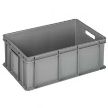 Cassa industriale Europa 60x40x22cm 42L grigio Mobil Plastic