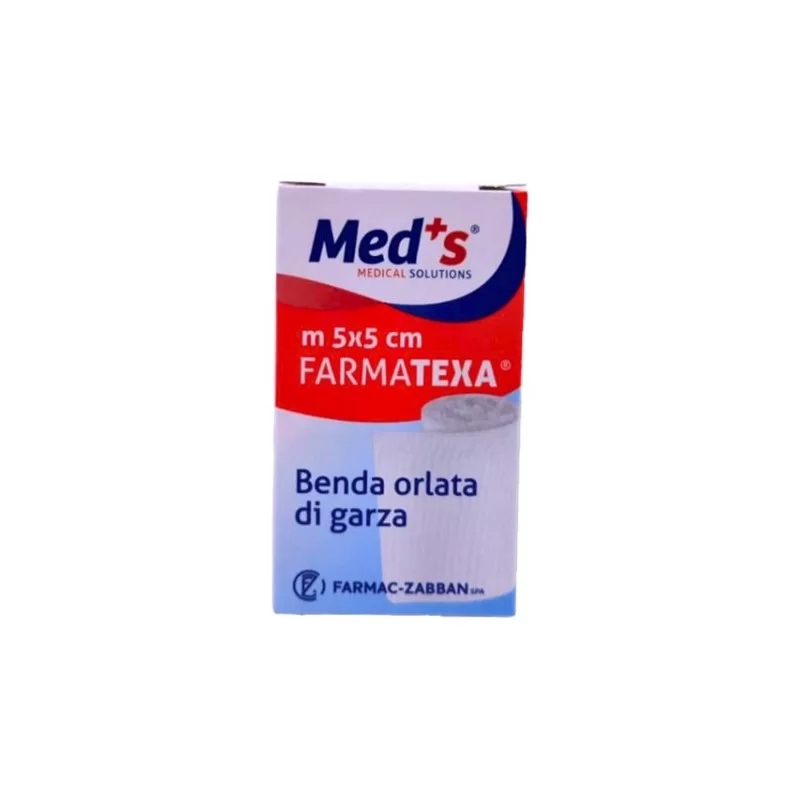 Scatola 12 bende di garza orlata 5cm x 5mt
