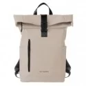 Zaino Roll-top Drop gomma antipioggia dim. 30x42x14cm crema InTempo