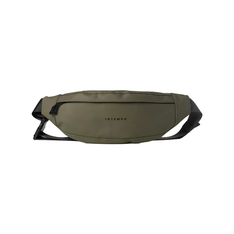 Marsupio Drop gomma antipioggia dim. 37x14x5cm verde InTempo