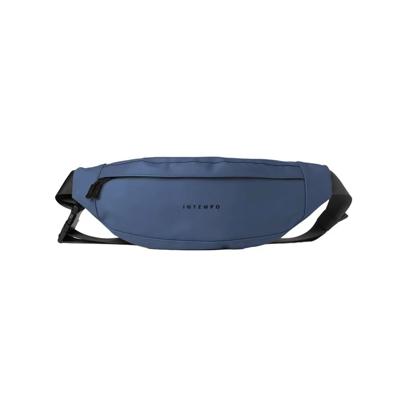 Marsupio Drop gomma antipioggia dim. 37x14x5cm blu InTempo