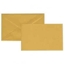 Biglietto Natale semplice neutro c/busta 9x14cm oro Sadoch (Conf.100) FUORI CATALOGO