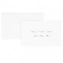 Biglietto Natale semplice c/busta e stampa in oro 9x14cm bianco Sadoch (Conf.100) FUORI CATALOGO