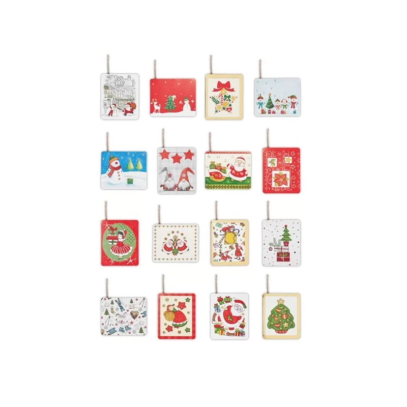 Segnapacco natale c/cordoncino fantasie assortite Sadoch (Conf.200) FUORI CATALOGO