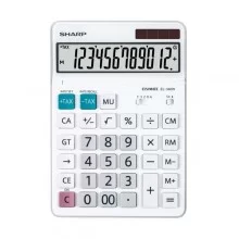 Sharp Calcolatrice da tavolo Bianca EL 340W 12 cifre