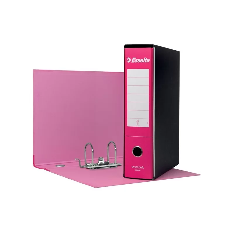 Registratore ESSENTIALS G75 fucsia dorso 8cm f.to protocollo ESSELTE (Conf.6)