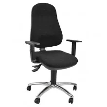 Seduta operativa Ariel c/ braccioli regolabili nero Unisit