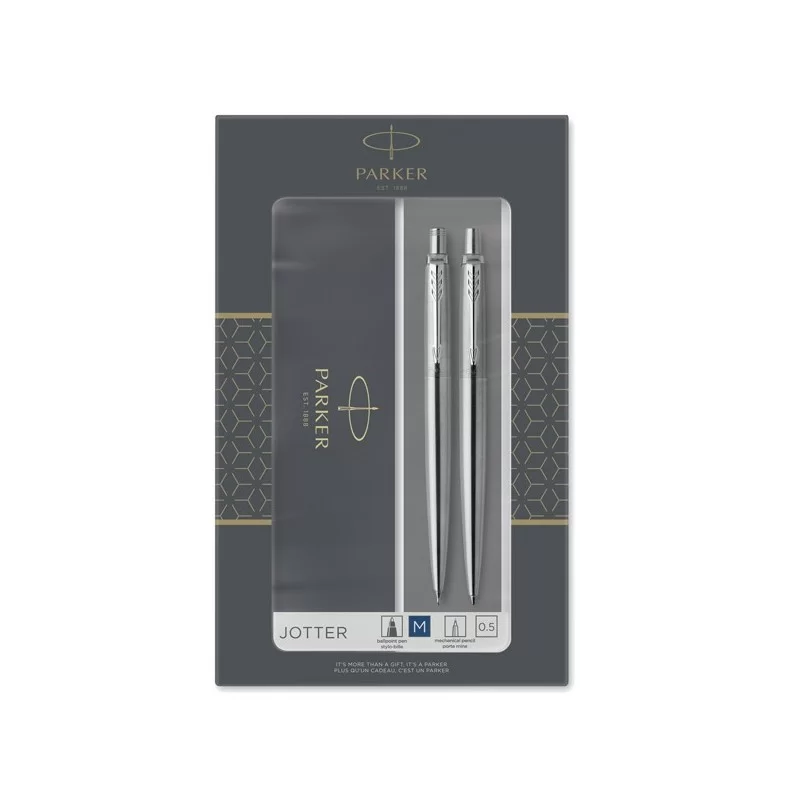 Gift Set portamine 0,5mm + sfera M Jotter stainless steel CT Parker