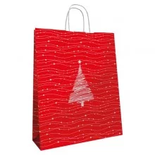 Blister 25 shopper in carta kraft 22x10x29cm albero natale Mainetti Bags FUORI CATALOGO