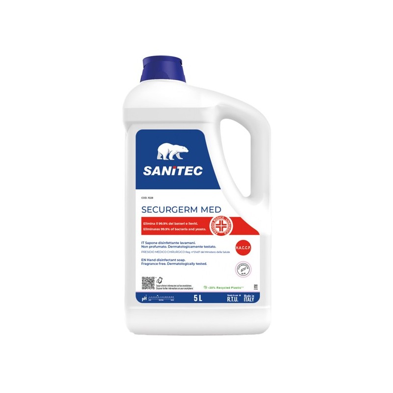 Sapone liquido Securgerm Med PMC 5L Sanitec