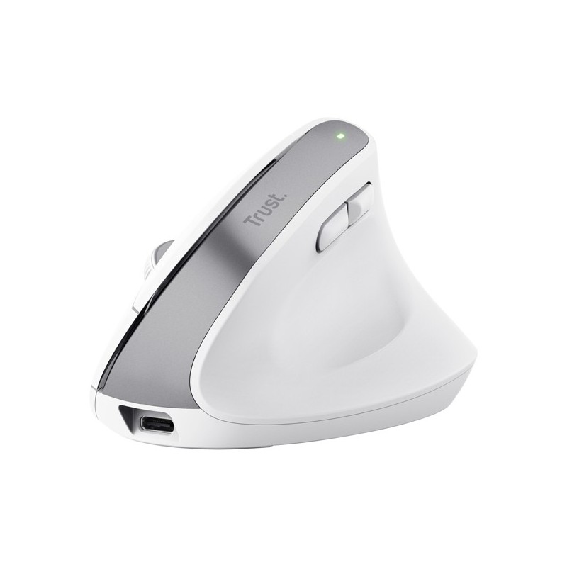 Mouse Ergonomico Bayo+ wireless Bianco -Trust