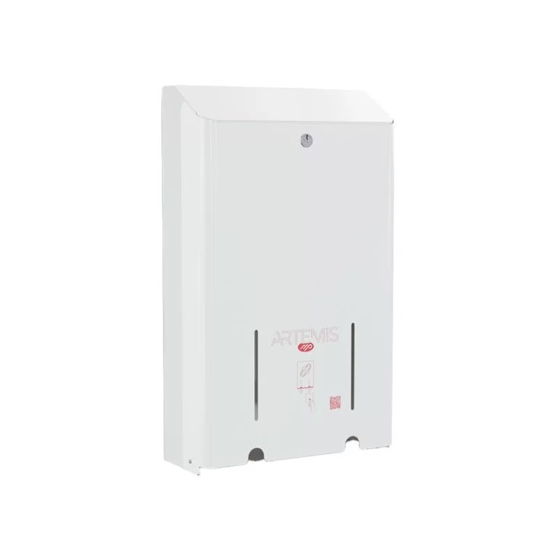 Dispenser per assorbenti Artemis 2 colonne metallo verniciato bianco Mar Plast