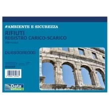Blocco registro carico/scarico rifiuti 100 copie RENTRI 29,7X21,5cm DU6930RE000 (Conf.2)