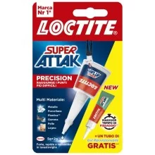 Colla Super Attak Precision 5g+2g Gel Riposizionabile Loctite