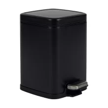 Bidone Pico con pedale e vaschetta 4L nero satinato Perfetto