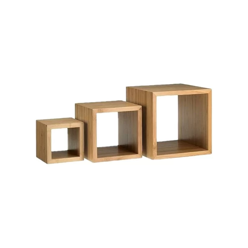 Set 3 alzate buffet Cubo misure assortite bamboo Leone