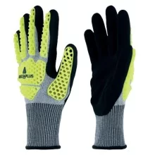 Guanto antiurto EOS NOCUT VV909 tg. 10 giallo fluo/grigio Deltaplus (Conf.12)