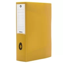 Scatola progetto plus HOLOS dorso 8cm in PP giallo sabbia 25x35x8cm Fellowes