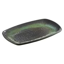 Piatto rettangolare Linea Amazzonia 23,5x15x2,5cm melamina Leone (Conf.18)