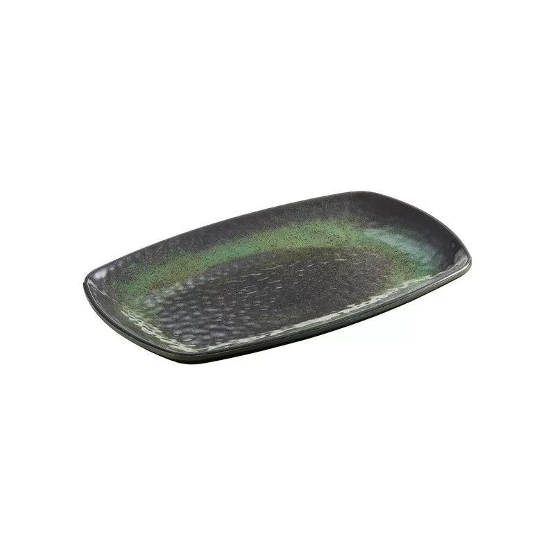 Piatto rettangolare Linea Amazzonia 23,5x15x2,5cm melamina Leone (Conf.18)