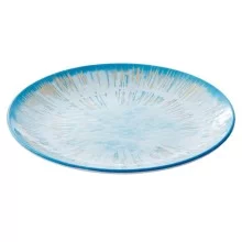 Piatto piano Linea Oceano Ø23,5x2,5cm melamina Leone (Conf.12)