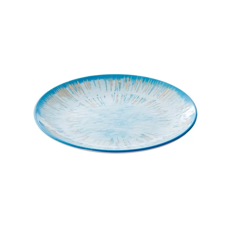 Piatto piano Linea Oceano Ø23,5x2,5cm melamina Leone (Conf.12)