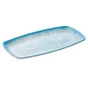 Piatto rettangolare Linea Oceano 35,5x19x2,5cm melamina Leone (Conf.8)
