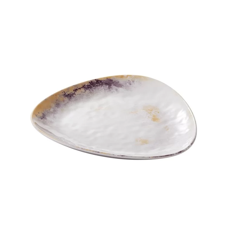 Piatto triangolare Linea Galassia 19,2x2,5cm melamina Leone (Conf.24)