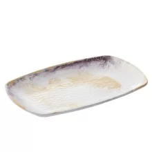 Piatto rettangolare Linea Galassia 23,5x15x2,5cm melamina Leone (Conf.18)