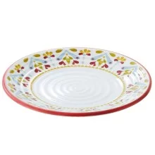 Piatto piano Linea CorfU' Ø35,5x3cm melamina Leone (Conf.12)