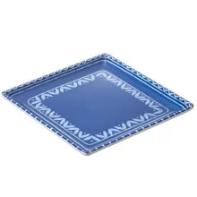 Piatto quadrato Linea Itaca 17x17x2cm melamina Leone (Conf.24)