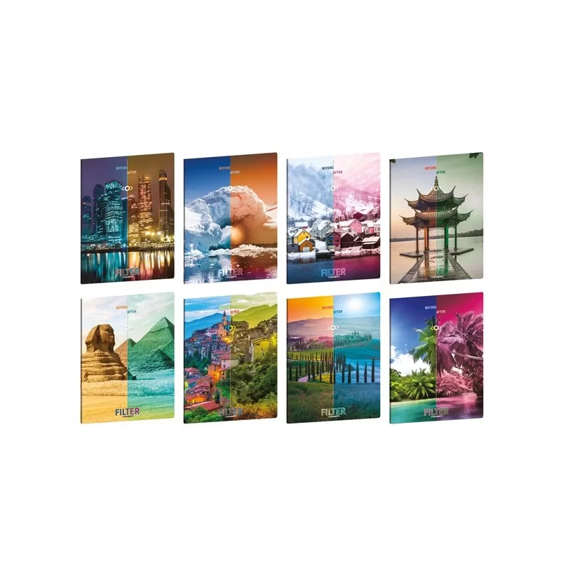 Maxiquaderno A4 20fg+1 80gr 4mm c/margine Maxi Filter Blasetti (Conf.10)