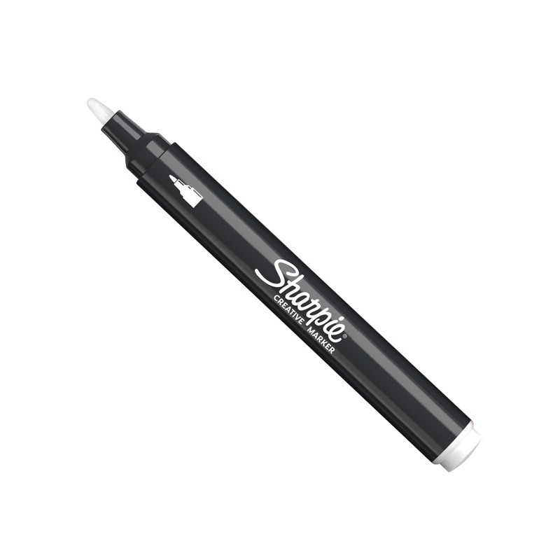 Marcatore acrilico Creative Marker punta tonda bianco Sharpie (Conf.6)