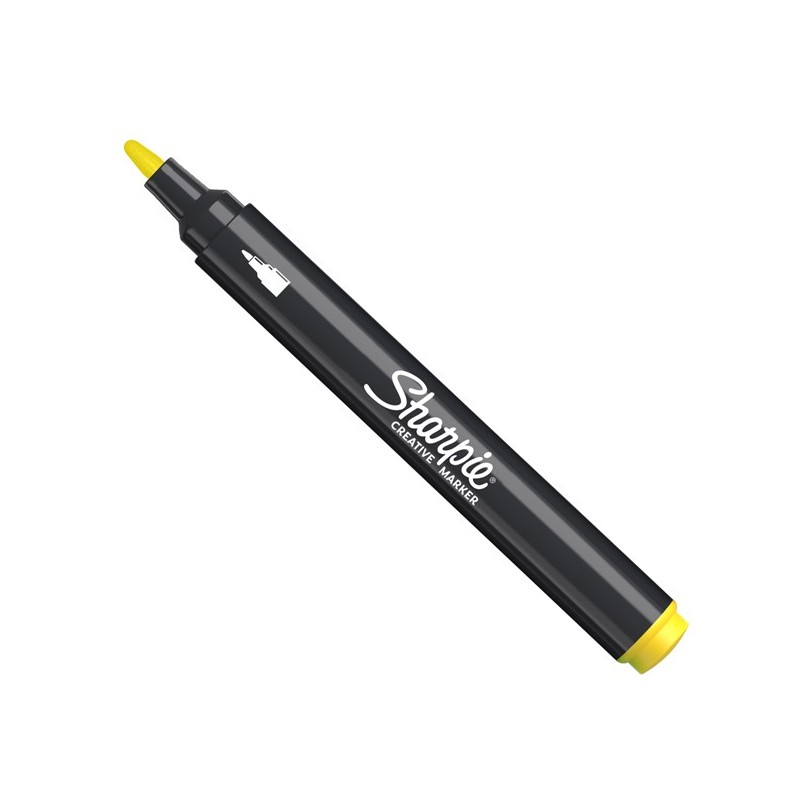 Marcatore acrilico Creative Marker punta tonda giallo Sharpie (Conf.6)